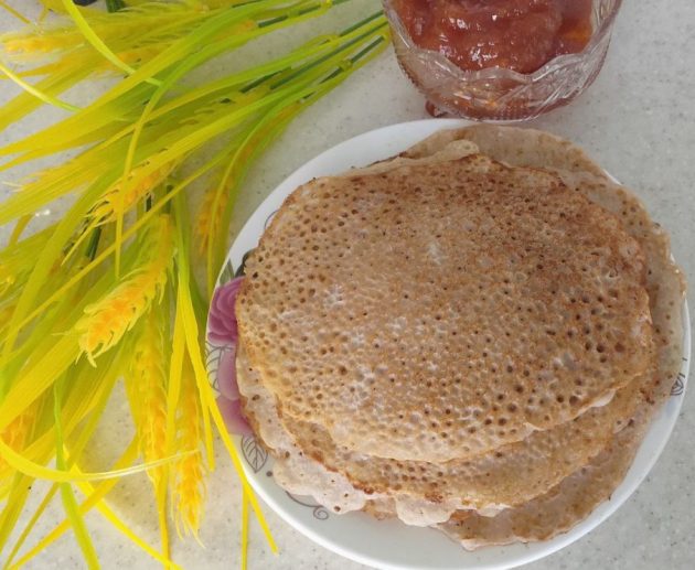 9. Блинчики из суки зеленой гречки без глютена лактозы и яиц